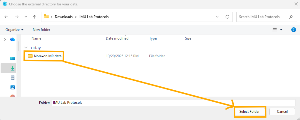 Import folder imu labs
