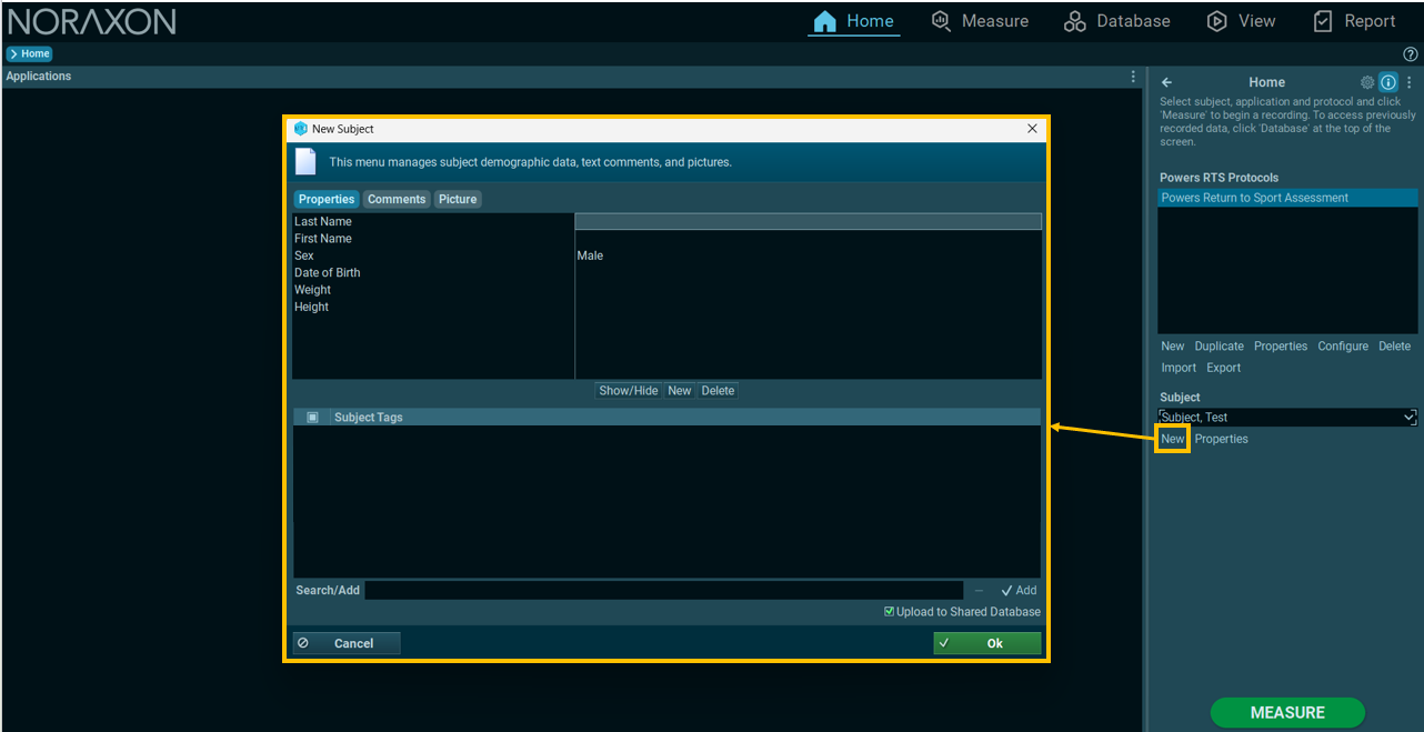 Powers RTS New Subject Create a new subject in Powers RTS workflow